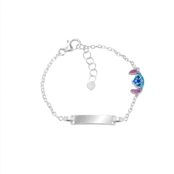 ESCLAVA PLATA DISNEY STITCH ESMALTE