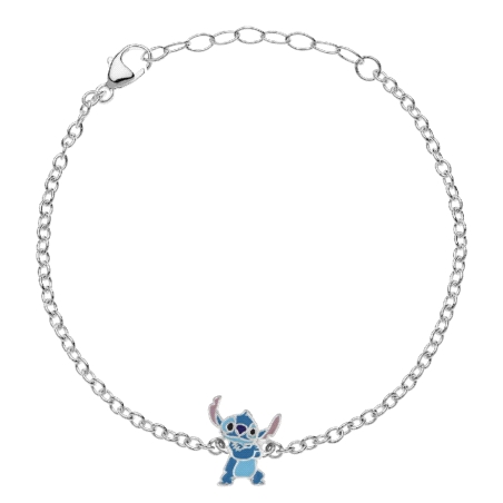 PULSERA PLATA DISNEY STITCH ESMALTE