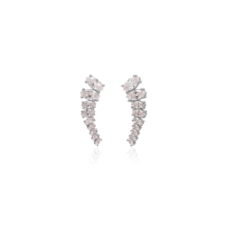 PENDIENTES PLATA COSAR TREPADOR CIRCONITAS
