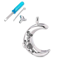 COLGANTE PLATA NOMEOLVIDES LUNA Y ACCESORIOS