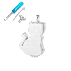 COLGANTE PLATA NOMEOLVIDES GATO Y ACCESORIOS