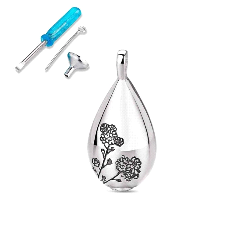 COLGANTE PLATA NOMEOLVIDES GOTA Y ACCESORIOS