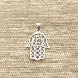 COLGANTE MANO DE FATIMA PLATA