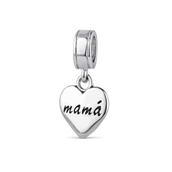 ABALORIO A TU LADO CORAZON MAMA