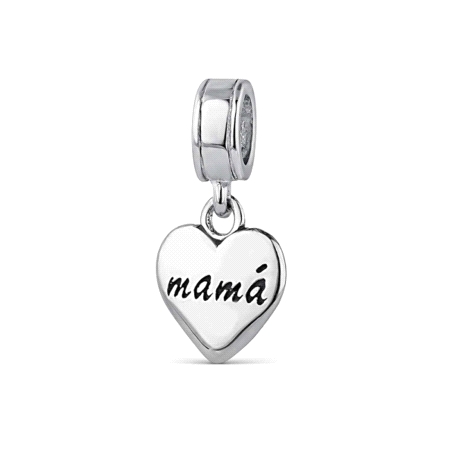 ABALORIO A TU LADO CORAZON MAMA