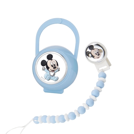 SET PINZA Y PORTACHUPETES BABY MICKEY