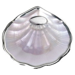 CONCHA BAUTISMAL BAÑO PLATEADO