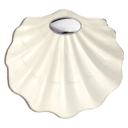 CONCHA BAUTISMAL CON APLIQUE DE PLATA