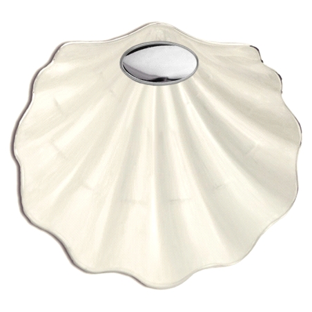 CONCHA BAUTISMAL CON APLIQUE DE PLATA