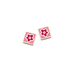 PLATA AGATHA RUIZ DE LA PRADA CUBO ROSA FLOR FUCSIA