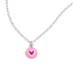GARGANTILLA PLATA AGATHA RUIZ DE LA PRADA FUN ROSA CORAZON