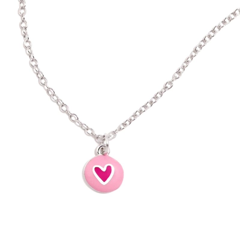 GARGANTILLA PLATA AGATHA RUIZ DE LA PRADA FUN ROSA CORAZON