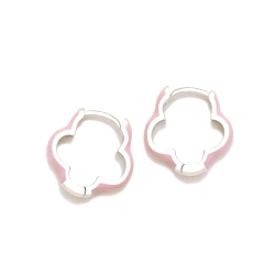 PENDIENTES PLATA AGATHA RUIZ DE LA PRADA FILO FLOR ROSA