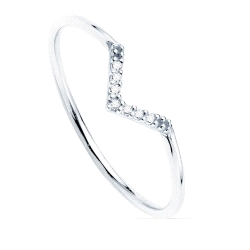 SORTIJA ORO BLANCO 18K 7 DIAMANTES 0.035 QTS. G-VS2.