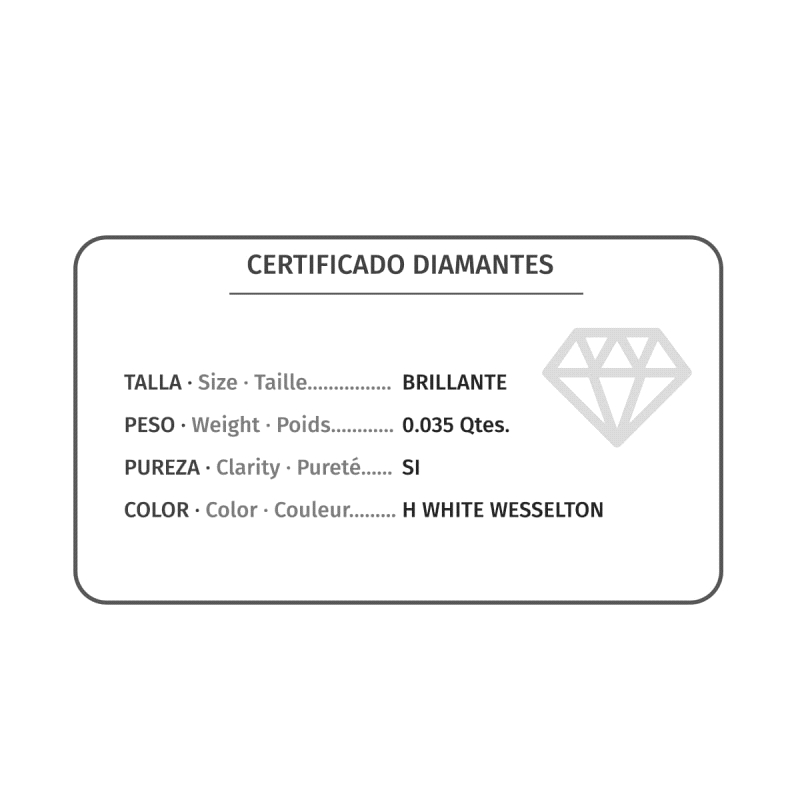 SORTIJA ORO BLANCO 18K 7 DIAMANTES 0.035 QTS. G-VS2.