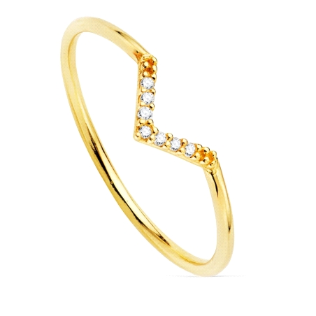 SORTIJA ORO AMARILLO 7 DIAMANTES 0.035 QTS. G-VS2.