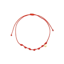 PULSERA ORO 7 NUDOS PEQUEÑA CIRCULO