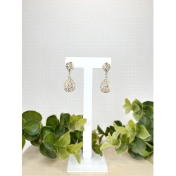 PENDIENTES DE ORO CALADOS CON CIRCONITAS