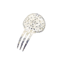 Peina para novias de Nacar y Circonita Blanca