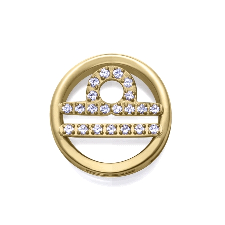 MOTIVO VICEROY ACERO IP DORADO CIRCONITAS LIBRA 14271M01012L