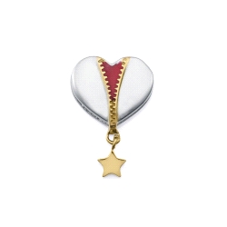 MOTIVO VICEROY ACERO DORADO ESMALTE CORAZON 14239M01000