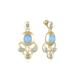 PENDIENTES VICEROY SEÑORA ACERO IP DORADO CRISTAL 14159E01013