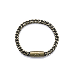 PULSERA VICEROY CABALLERO ACERO IP LATON ENVEJECIDO CADENA 14137P01012