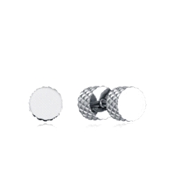 PENDIENTES VICEROY CABALLERO ACERO PRESION CILINDRO