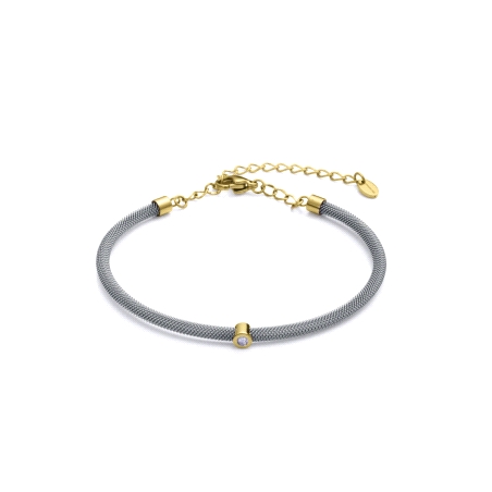 PULSERA VICEROY ACERO SEÑORA MILANESA DIAMANTE