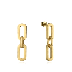 PENDIENTES VICEROY SEÑORA ACERO DORADO CADENA PLANA 1377E01012