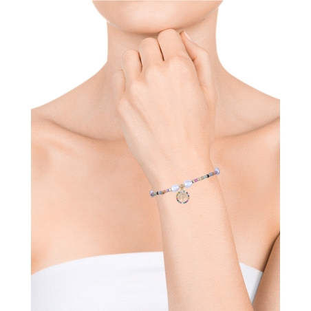 PULSERA VICEROY SEÑORA ACERO IP DORADO CRISTAL Y PERLAS SINTETICAS