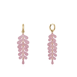 PENDIENTES VICEROY ACERO IP DORADO COLGANTE RESINA