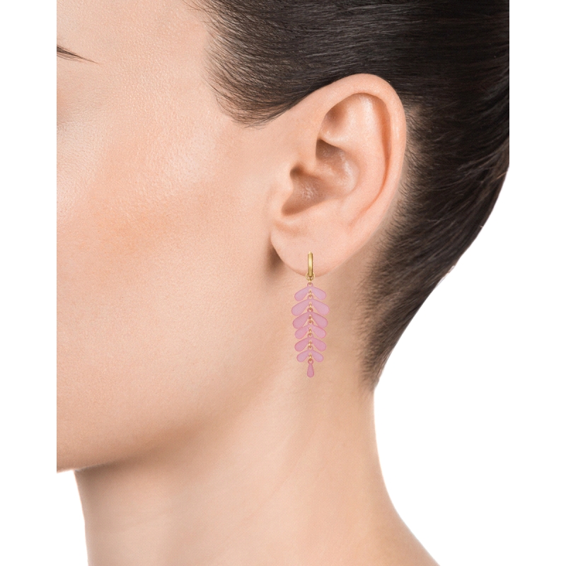 PENDIENTES VICEROY ACERO IP DORADO COLGANTE RESINA