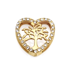 MOTIVO ACERO IP DORADO ARBOL CORAZON