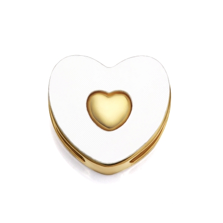 MOTIVO ACERO IP DORADO CORAZON
