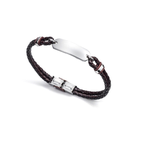 PULSERAS ACERO Y PIEL 6303P01011