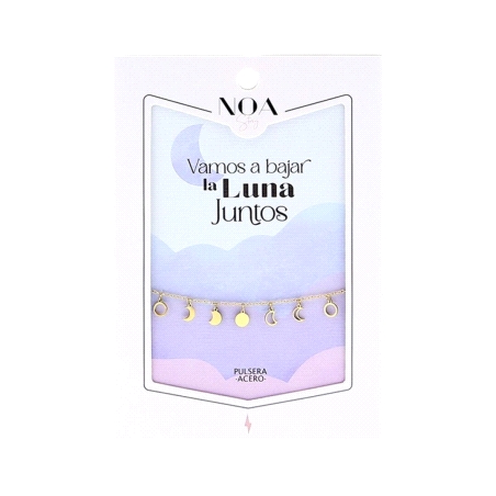 PULSERA ACERO VAMOS A BAJAR LA LUNA