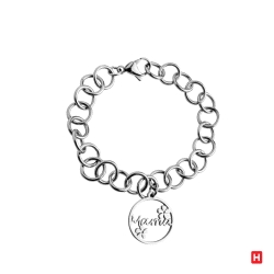 PULSERA ACERO FLAMINGO MAMA