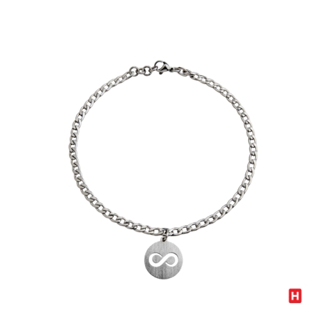 PULSERA ACERO FLAMINGO CHAPA INFINITO