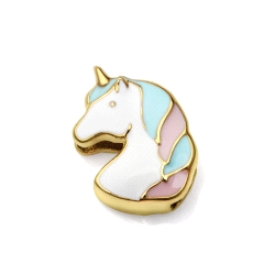 VICEROY MOTIVO NIÑA ACERO DORADO CABEZA UNICORNIO ROSA