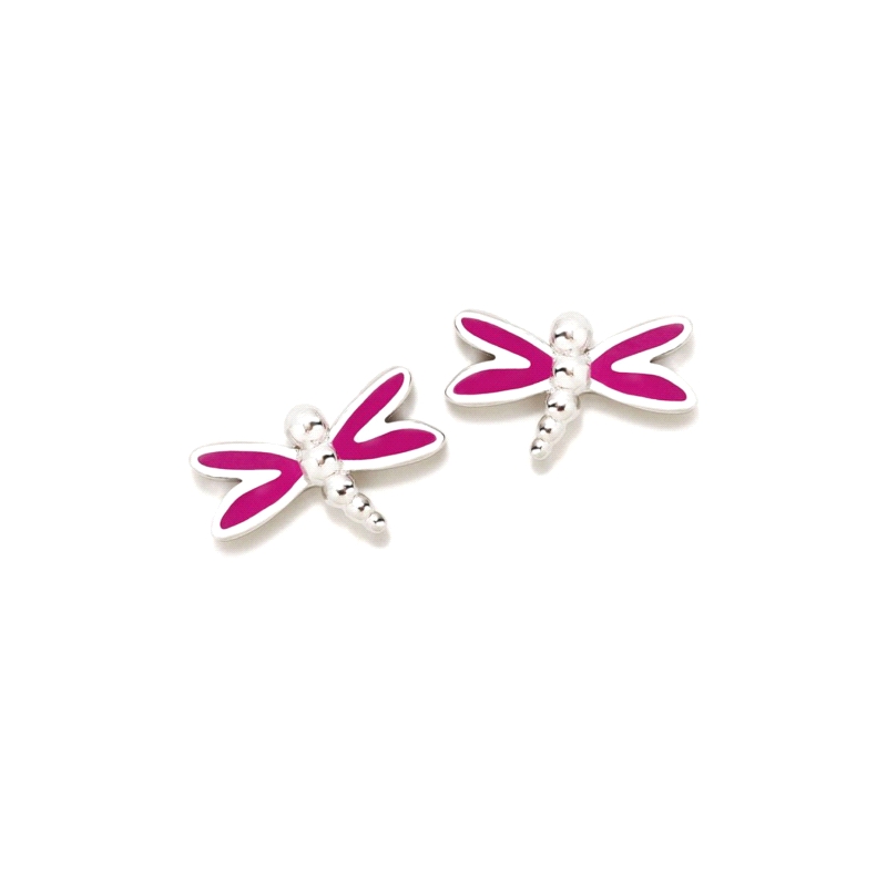 PENDIENTES AGATHA RUIZ DE LA PRADA ROSCA LIBELILA FUCSIA