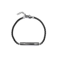 PULSERA VICEROY CABALLERO ACERO IP NEGRO CIRCONITAS 15183P01010       