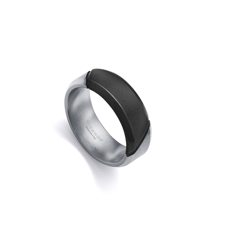 ANILLO VICEROY CABALLERO ACERO E IP NEGRO TALLA 20 15182A02010        