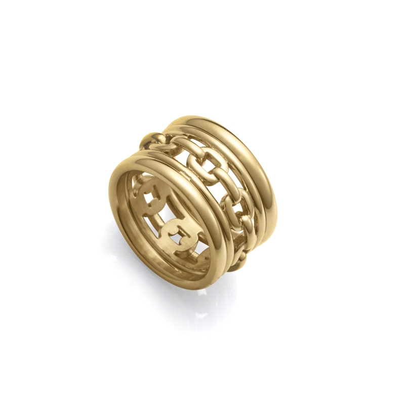 ANILLO VICEROY SEÑORA ACERO IP DORADO TALLA 16 75399A01612            