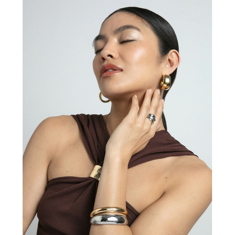 PENDIENTES VICEROY ACERO SEÑORA IP DORADO ARO VOLUMEN 14291E01012     