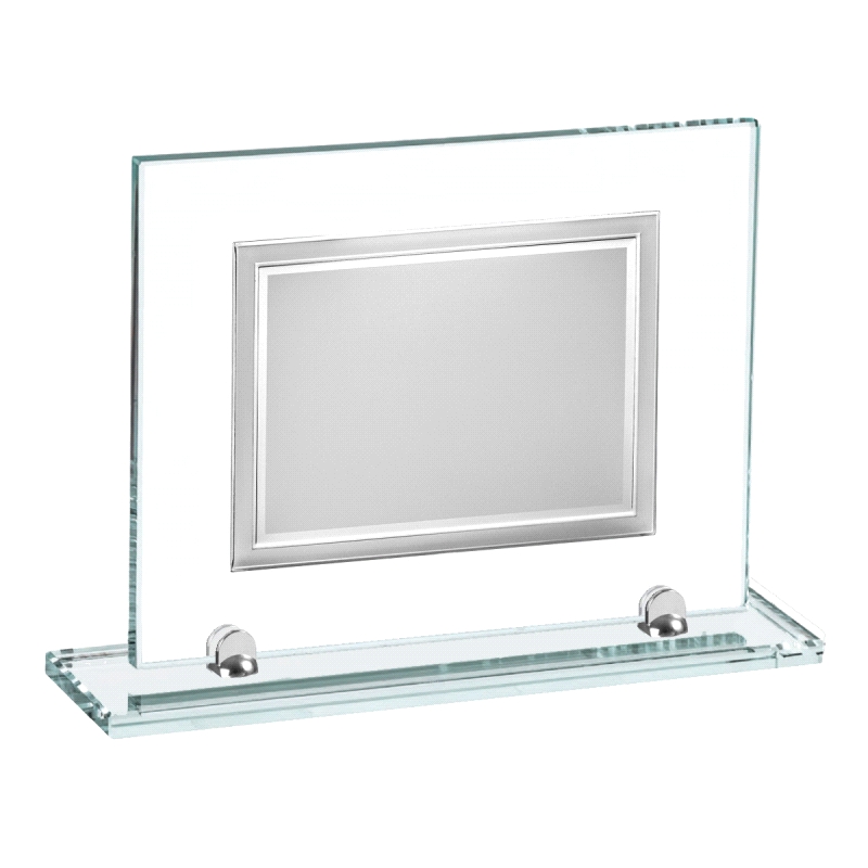 PLACA CONMEMORATIVA CRISTAL 23X19CM