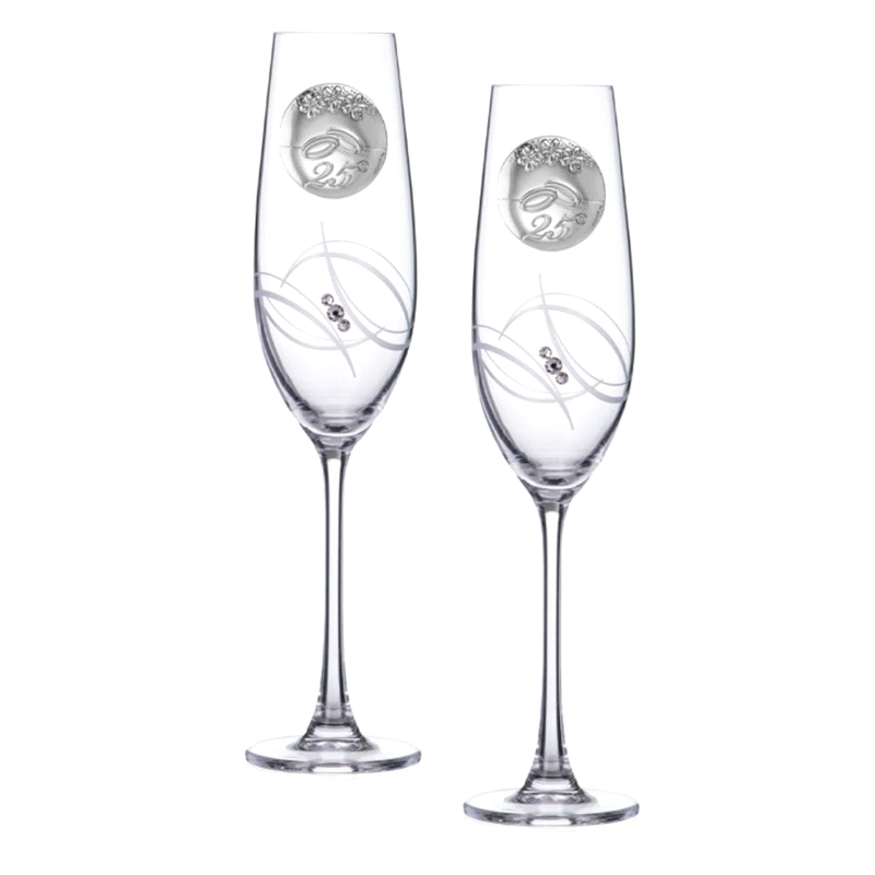 COPAS CONMEMORATIVAS 25 ANIVERSARIO CRISTALES