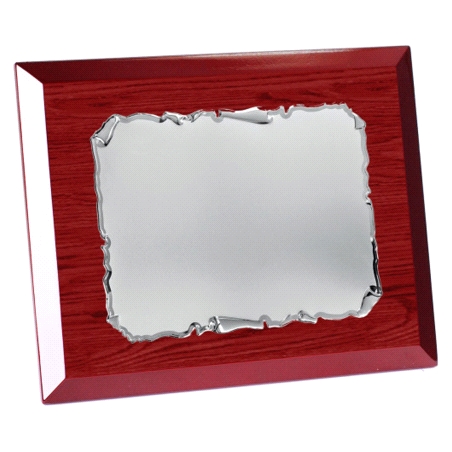 PLACA CONMEMORATIVA MADERA CHAPA ALUMINIO