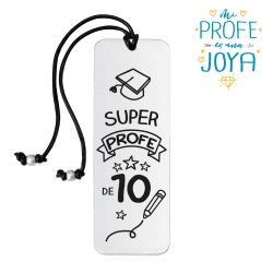 MARCAPAGINAS ACERO SUPER PROFE DE 10