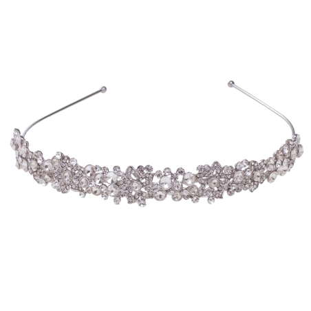 DIADEMA NOVIA IRISH PLATA